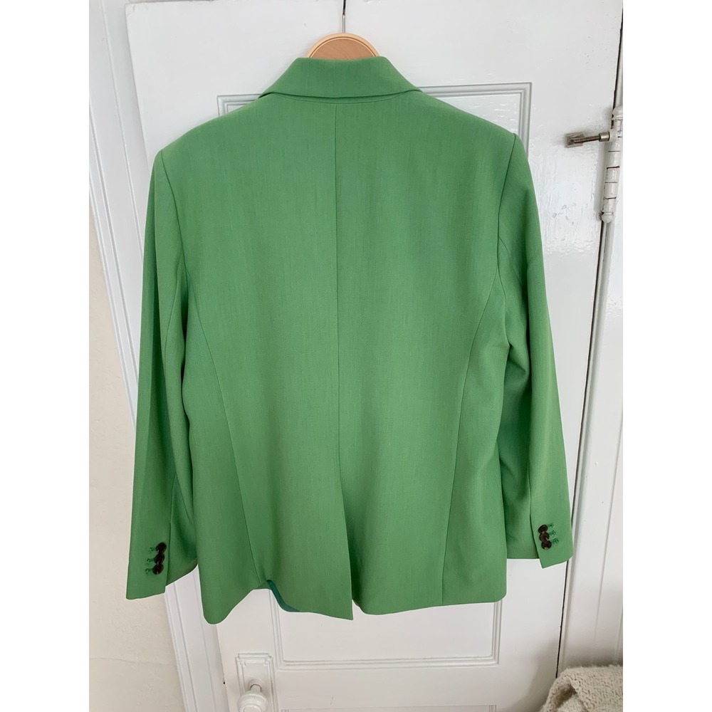 Ann Taylor Women's One-Button Blazer – Size 14 – Kelly Green - Picture 3 of 7